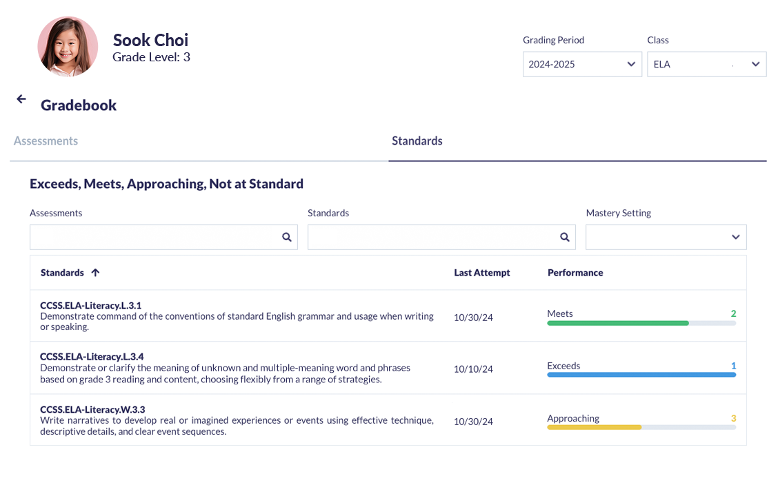 Gradebook in Otus